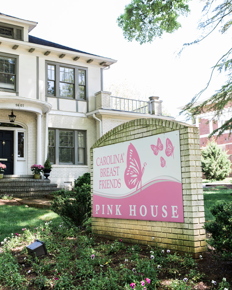 A picture of the Pink House in Charlotte, home to the nonprofit Carolina Breast Friends