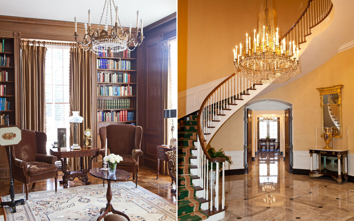 Photos of the inside of the Governor’s Mansion in Atlanta