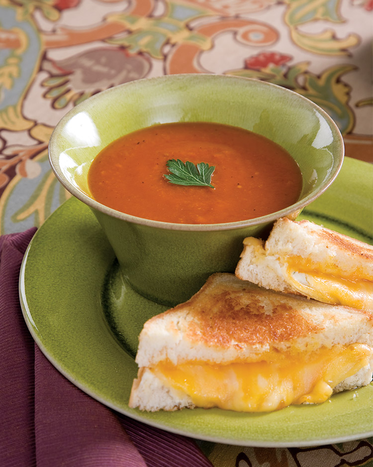 Roasted Tomato Soup and Ultimate Grilled Cheese;