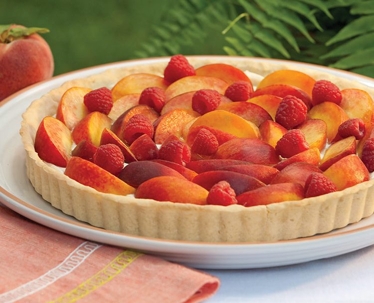 Summer Fruit and Goat Cheese Mousse Tart