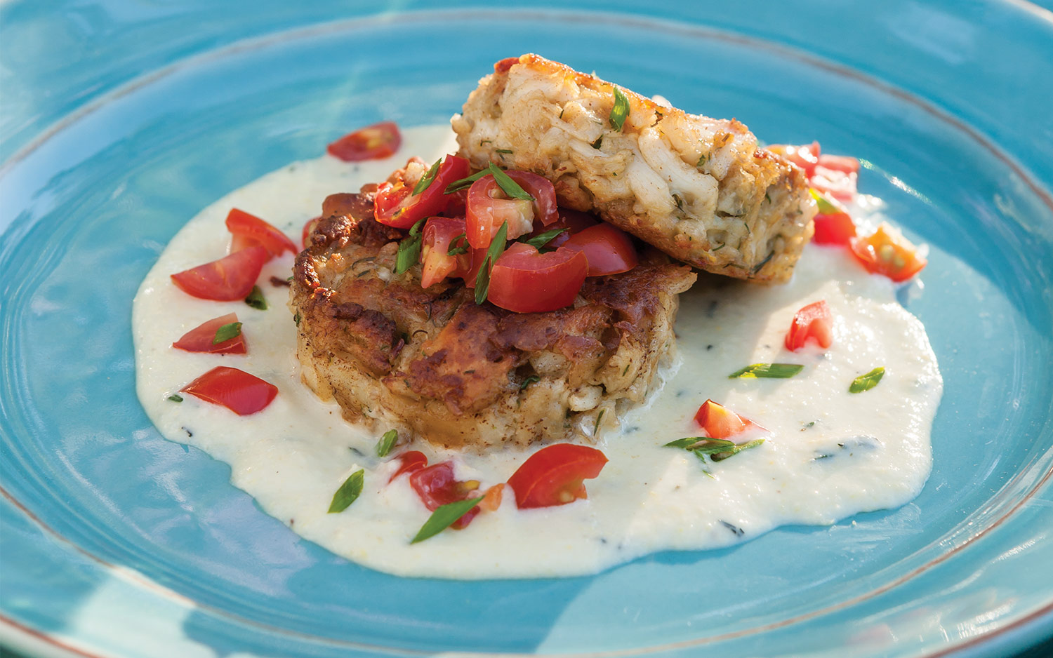 Herbed Crab Cakes with Sweet Corn Sauce