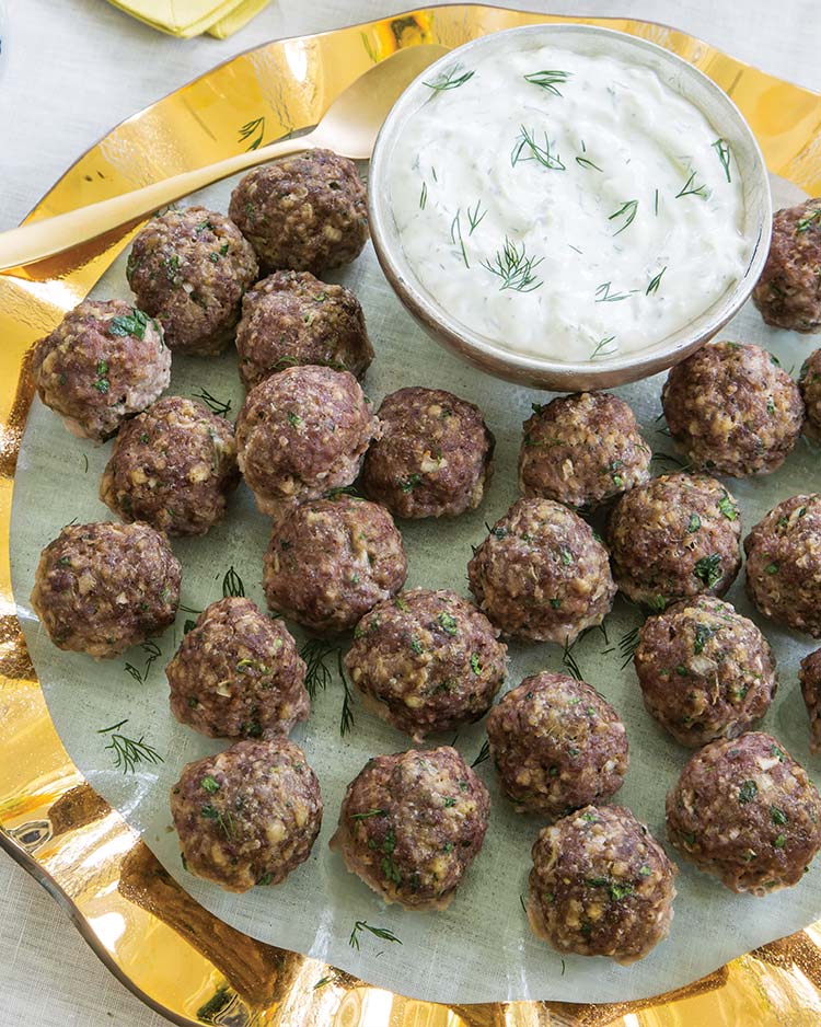 Greek Meatballs with Tzatziki