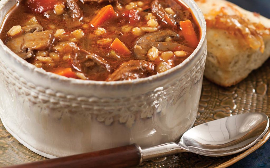 Hearty Autumn Soups - Beef & Barley Soup