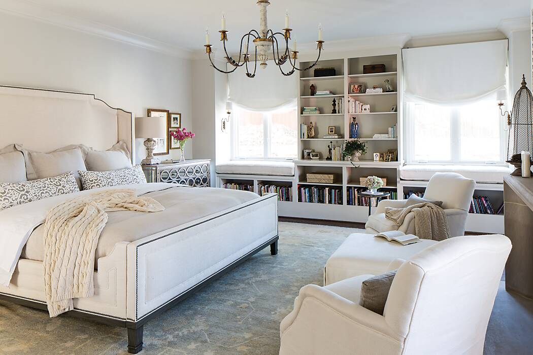 Southern hospitality in an all-white bedroom