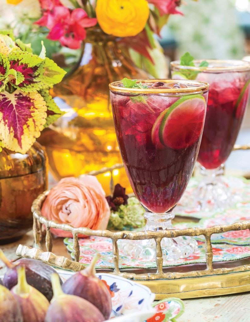 Red Wine Spritzer for Thanksgiving Recipes