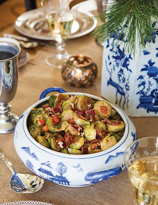 Brussels Sprouts with Bacon and Pecans