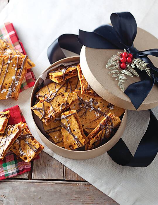 Chocolate-Drizzled Honeycomb Candy