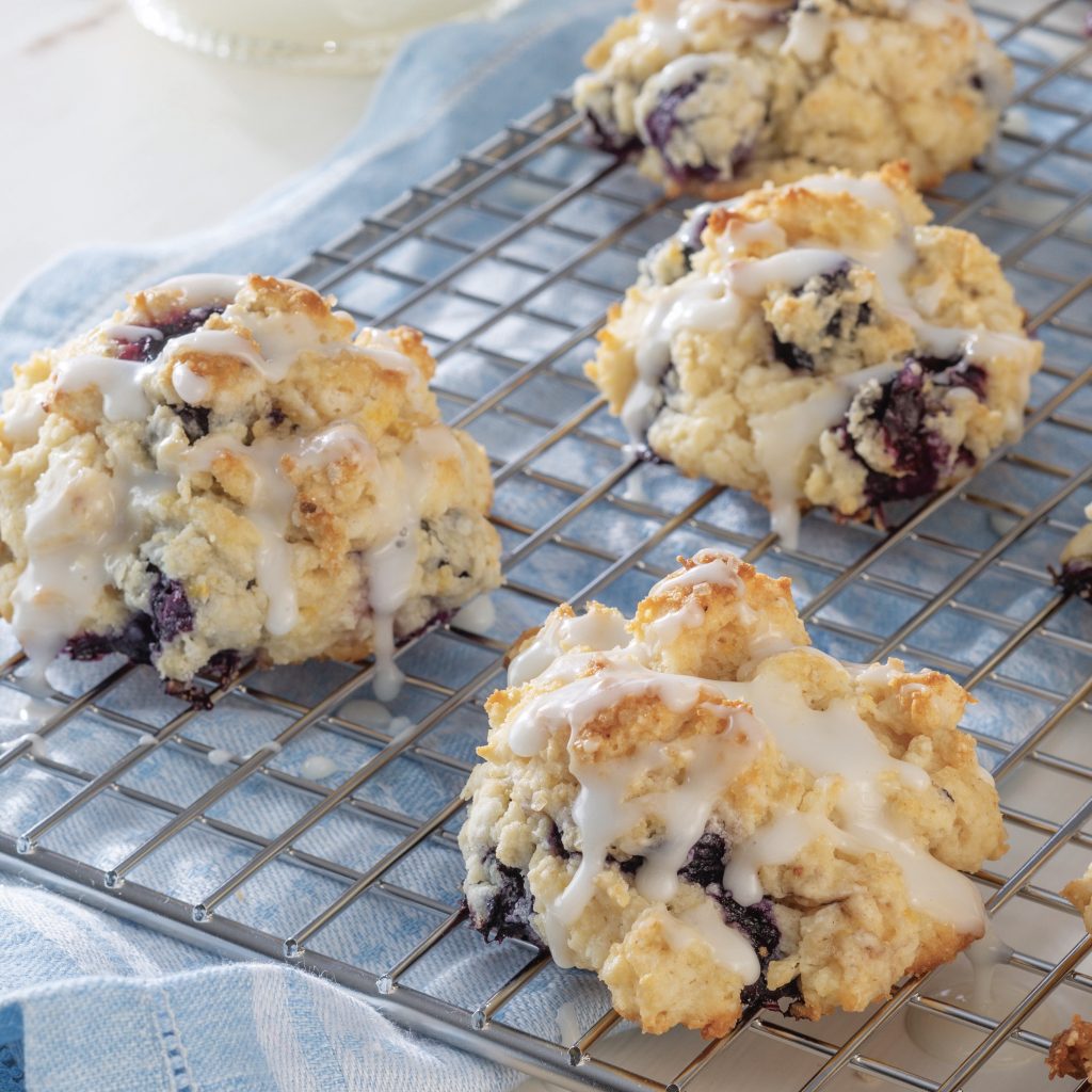 Blueberry-Sour Cream Drop Biscuits