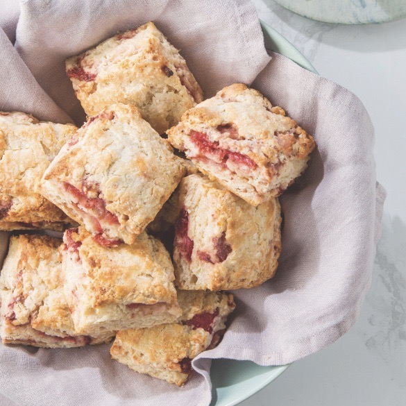 Roasted Strawberry Biscuits from Taste of the South