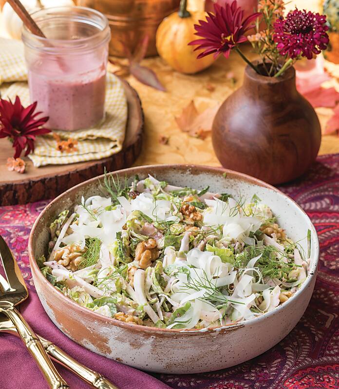 Shaved Brussels Sprout and Fennel Salad
