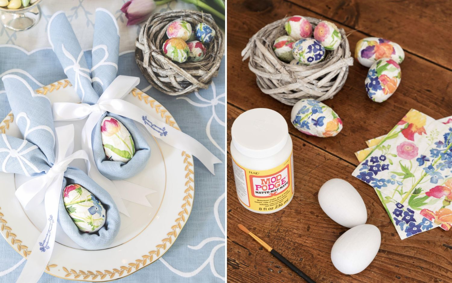 Simple Decoupage Easter Egg How-To