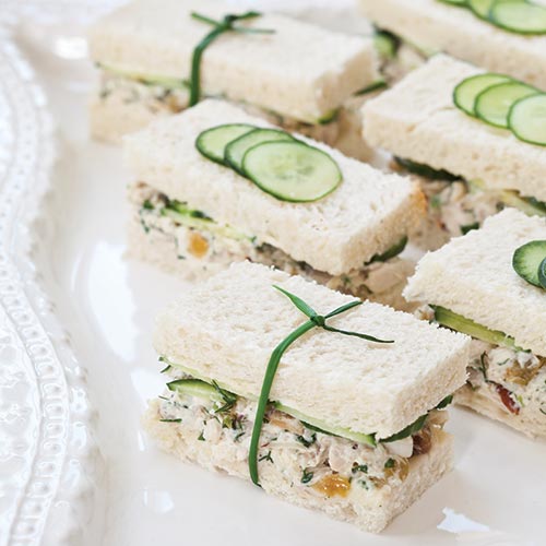 Tea sandwiches featured in Southern Lady Entertaining 2023